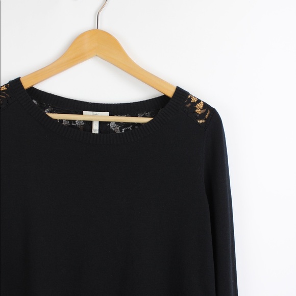 Joie Matrika Black Lace Sweater - Picture 5 of 8